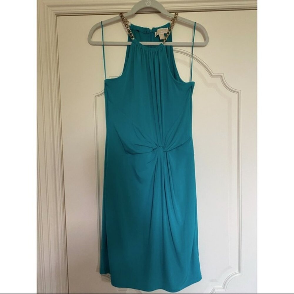 MICHAEL KORS TURQUOISE DRESS